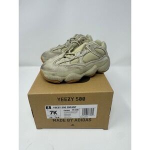 Adidas Yeezy 500 Infant Stone Tan Suede Sneakers FW4849 Size 7K